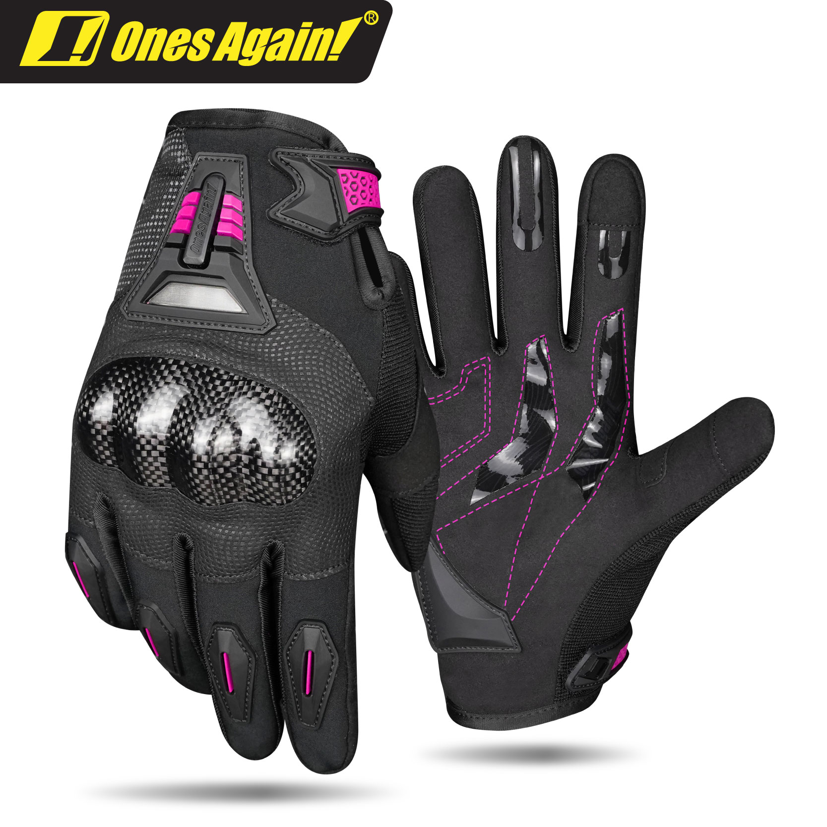 MG07P-CF Four-season Commute Carbon Fiber Waterproof Warm Riding Protective Gloves Lightning Demon Armor