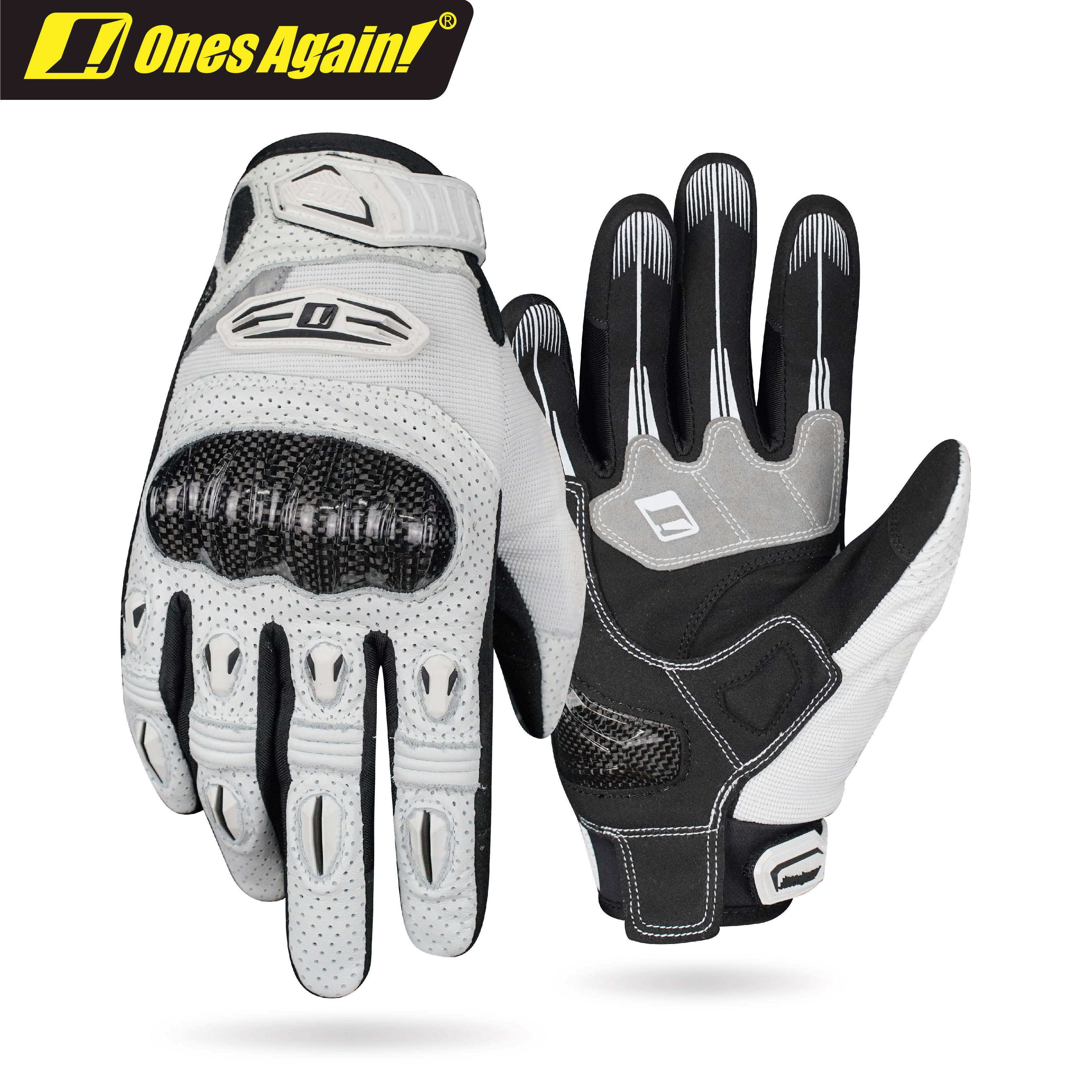 MG51 Carbon Fiber Protected Riding Summer Ventilation Gloves Mecha Dragon