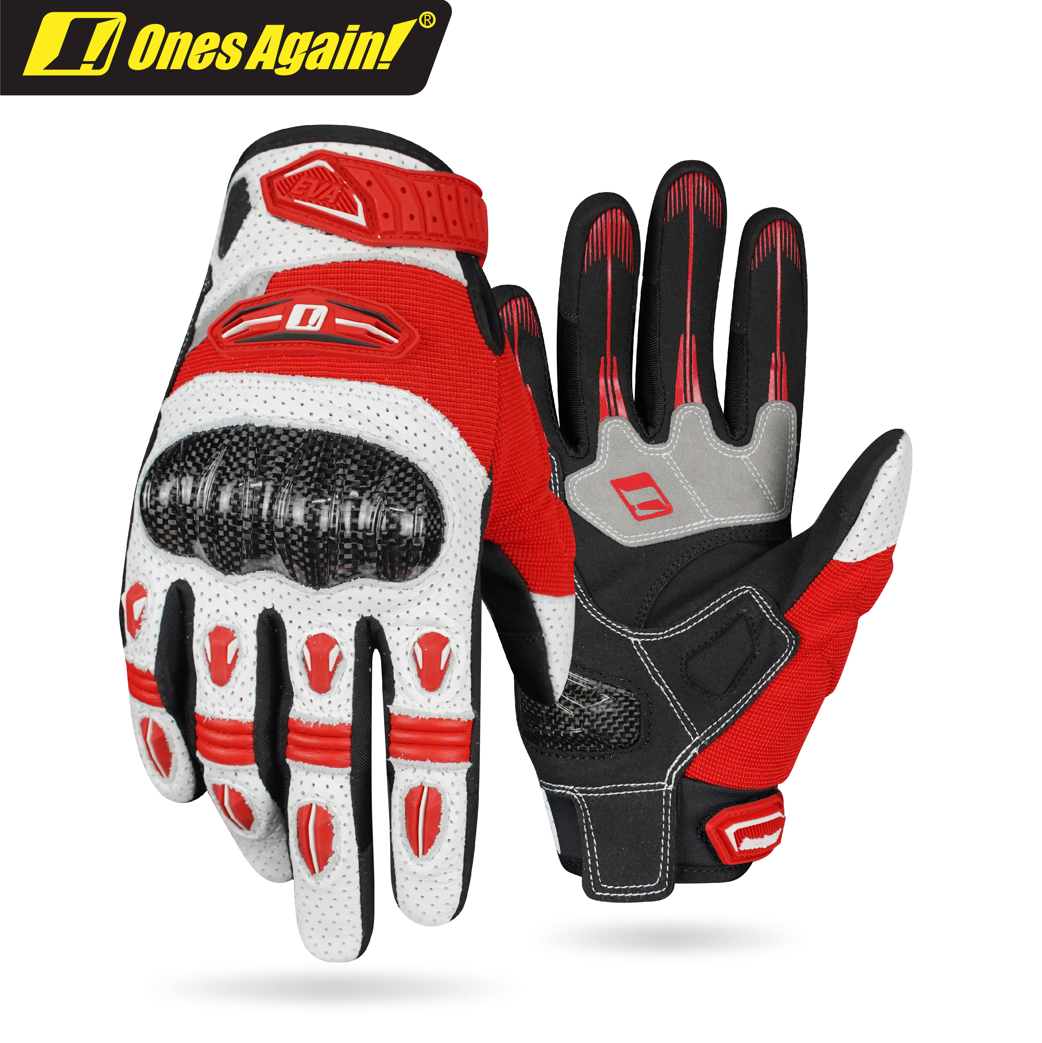 MG51 Carbon Fiber Protected Riding Summer Ventilation Gloves Mecha Dragon