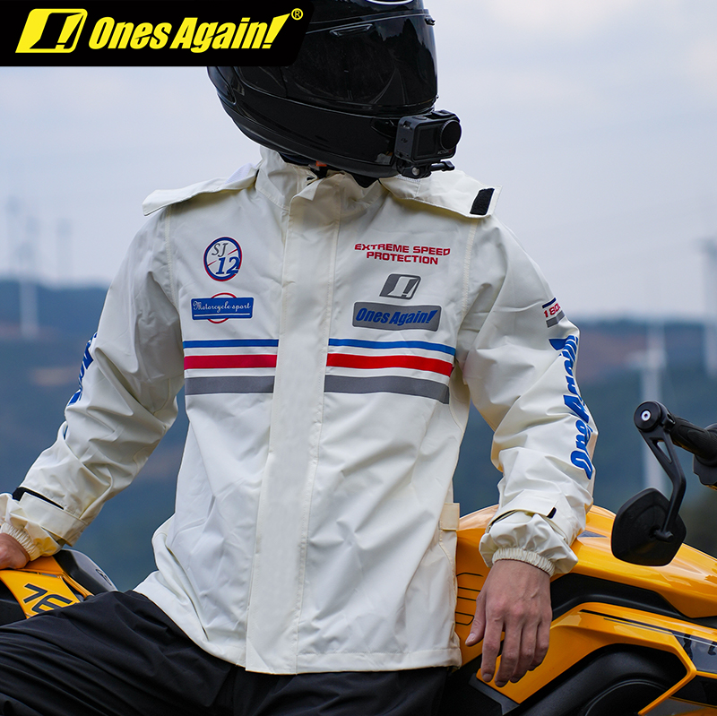 SJ12 Rain Hawk Ones Motorcycle High Water Pressure Breathable Waterproof Durable Raincoat Commuter tour